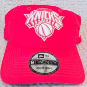 New Era New York Knicks NBA Everyday Nylon Pink 9TWENTY Adjustable Cap New